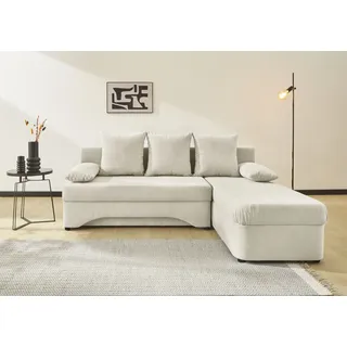 Jockenhöfer Eckcouch Mikrofaser 2-Sitzer Beige
