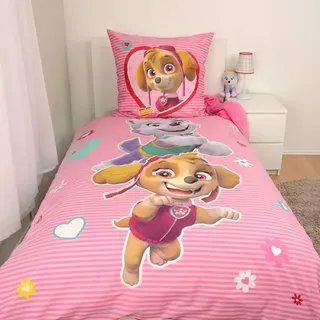 Herding Paw Patrol Bettwäsche - rosa - 80x80/135x200cm