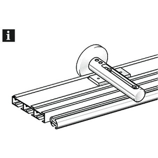 GARDINIA Wandträger 3-läufig silber