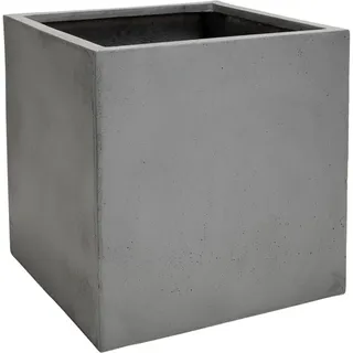Vivanno Pflanzkübel Block 50 cm x 50 cm x 50 cm Betonoptik Grau