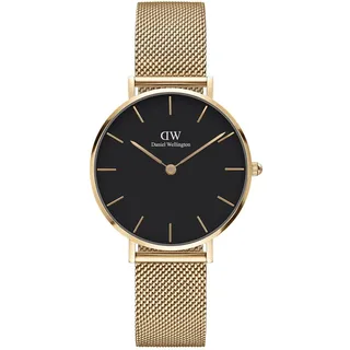 Daniel Wellington - DW00100347 - Armbanduhr - Damen - Quarz - PETITE EVERGOL - Gold, Schwarz