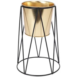 Home Styling Collection Blumentopf mit Ständer , Metall , 22 cm , Dekoration, Blumen & Blumentöpfe, Übertöpfe