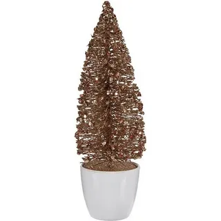 Weihnachtsbaum klein Gold Bronze Kunststoff 9 x 28 x 9 cm - Bunt
