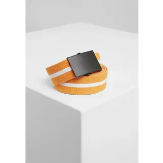 URBAN CLASSICS Gürtel Trio Polyester grau/orange/schwarz/weiß S/M