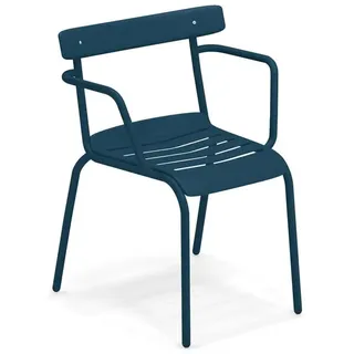 Armlehnstuhl Miky Emu Group blau, Designer Florent Coirier, 77x61x55 cm