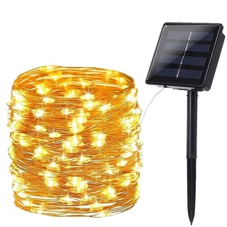 Solar Lichterkette Aussen, BrizLabs 24M 240 LED Außen Lichterkette Wasserdicht Kupferdraht Solarlichterkette 8 Modi Deko für Weihnachten Garten, Balkon, Terrasse, Bäume, Hochzeit, Party, Warmweiß