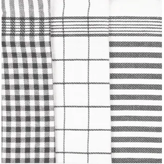 Ross Geschirrtücher Baumwolle Größe 50 x 70 cm in 4 (grau) 3er Pack