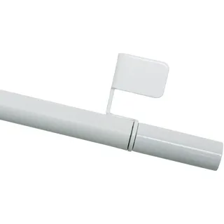 GARDINIA Klemmstange, Zylinder, Durchmesser 8/10 mm, Länge 80-110 cm, Metall, Weiß, 31342, Weiß (Zylinder)