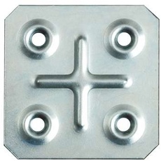 Masidef: Member of the Würth Group DY200064MZ Quadratische Platte 45 x 45 Stärke 1 mm. - 4 Stück, Nicht angegeben