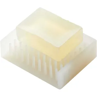 Yamazaki Selbstentleerende Seifenschale Seifenablage, Silikon, Weiß, One Size