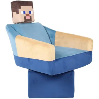 Minecraft Loungesessel Minecraft Steve Polyester 69 x 96 x 75 cm Blau drehbar