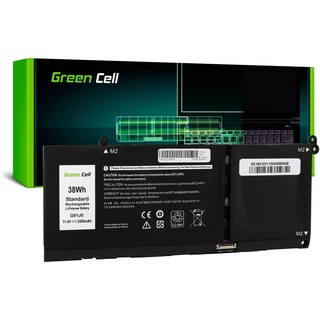 Green Cell G91J0 Akku für Dell Latitude 3320 3330 3520 Inspiron 15 3511 3525 5510 Laptop (3300mAh 11.4V Schwarz)