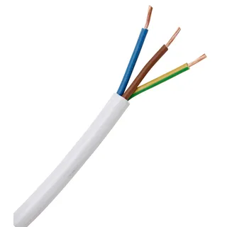 Kopp 151610846 Schlauchleitung H03VV-F 3G0,75 weiß