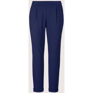 7/8-Hose MADELEINE "7/8-Hose Bequeme Hose zum Schlüpfen", Damen, Gr. 21, N + K Gr, blau (nachtblau), Obermaterial: 80% Baumwolle CO. 18% Polyamid PA. 2% Elasthan EL., Modern, normal, Hosen 7/8-Hose