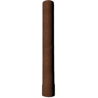 Rostfarbenes Ofenrohr für Gartenkamin, 66 cm Länge, 10 cm Durchmesser