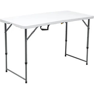 WERKA PRO Rechteckiger Klapptisch verstellbaren Beinen 120x60x74cm
