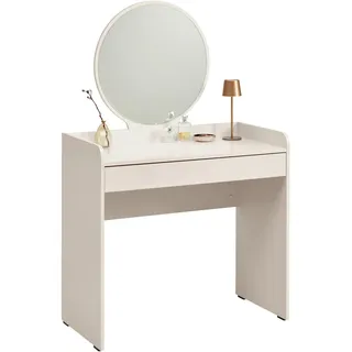 Carryhome Schminktisch , Kaschmir , Glas, Holzwerkstoff , 1 Schublade(n) Schubladen , rechteckig , Wange , 47x142x90 cm , Fsc, DIN EN ISO 14001, DIN EN ISO 9001, Made in Turkey , Schlafzimmer, Schminktische