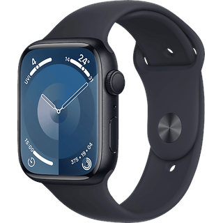 Apple Watch Series 9 GPS 45 mm Aluminiumgehäuse mitternacht, Sportarmband mitternacht M/L