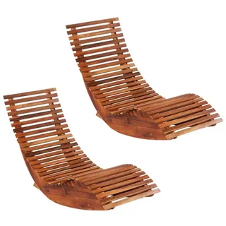 vidaXL Sonnenliege Gartenliegen-Set 149 x 60 x 86 cm Braun