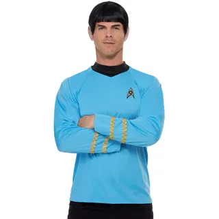 Smiffys Star Trek-Uniform Wissenschaftsoffizier Herren Blau