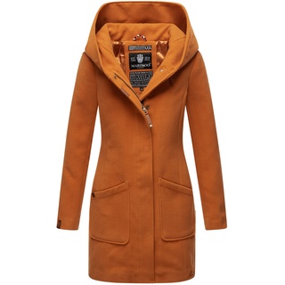 Marikoo Damen Hochwertiger Wintermantel Mantel Trenchcoat Mit Kapuze Maikoo