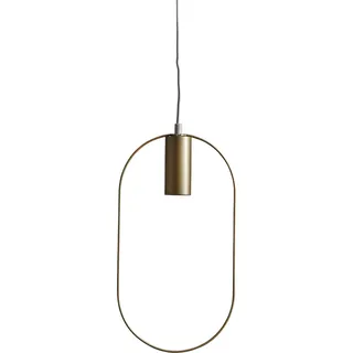 Hängeleuchte 'Shape', E27, gold, Kabel weiß