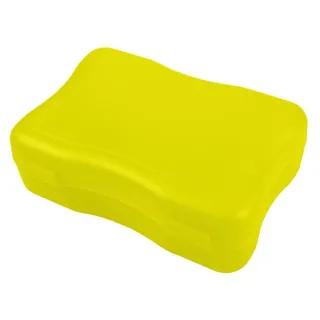Brotdose "Wave" klein - BPA-freie Lunchbox mit Klickverschluss - Nachhaltige Pausenbox Germany für Kinder in Schule & Kindergarten - trend-gelb PP - Gelb