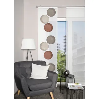 HOME WOHNIDEEN Schiebegardine »REMONA« Paneelwagen 1 Stk. tlg. SCHIEBEVORHANG,EFFEKTVOILE,SCHERLI, braun