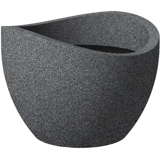 Scheurich Wave Globe 250 Ø 30 x 22,2 cm schwarz-granit