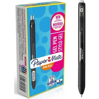 Paper Mate Papermate InkJoy Gelschreiber 0.7 Schwarz 12 Stück