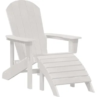 vidaXL Adirondack-Stuhl Weiß 74 x 82 x 92 cm HDPE - Weiß