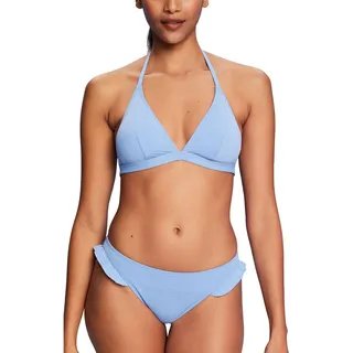 ESPRIT Damen Balian Beach Rcs Padded Halterneck Bikini, Light Blue Lavender, 40 / B