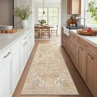 Antislip-Längelifter für den Flur 80x300cm, vintage Längelifter für den Flur, waschbarer Teppich, Teppich für das Nachttischchen im Schlafzimmer, langer Lifter für die Küche, Flur, Treppen