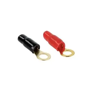 ACV Car HiFi Ringkabelschuh 2er Set 20 mm2 8.40 mm Schwarz, Rot