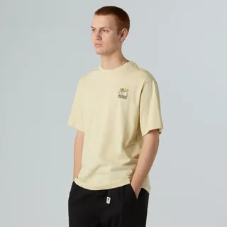 T-Shirt THE NORTH FACE "M CONNECTED RELAXED SS TEE -GRAPHIC", Herren, Gr. XXL, gravel, Obermaterial: 100% Baumwolle, Shirts T-Shirt, sportlicher Stil, mit Rundhalsausschnitt, relaxter Schnitt