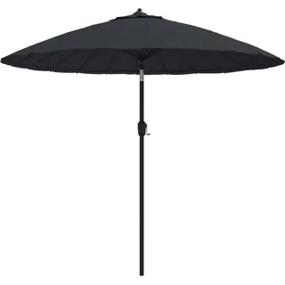 Sonnenschirm mit Aluminium-Mast 250 cm Schwarz - Schwarz