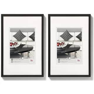 walther design AJ520B Aluminium-Bilderrahmen Chair, 15x20 cm, schwarz (Packung mit 2)