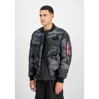 Alpha Industries MA-1 Puffer Bomber Camo schwarz 2XL