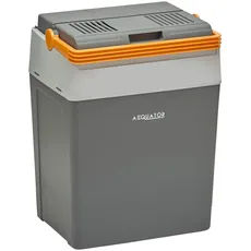 Aequator Tragbarer Kühlschrank, tragbare thermo-elektrische Kühlbox, 28 Liter, 12 V und 230 V für Auto, Thermoelektrische Kühlbox mit Kühl- und Warmhaltefunktion, für Auto, Boot und Camping, Steckdose