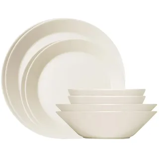 Iittala Teema Starterset 16-teilig,aus Porzellan, in der Farbe Weiß, spülmaschinengeeignet, 1006448