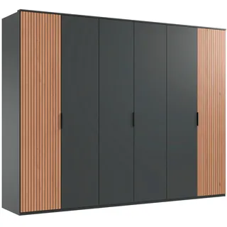WIMEX Drehtürenschrank Tunis 270 x 210 x 58 cm Schwarz