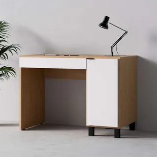 Vox »SIMPLE Computertisch mit Stauraum, langlebige und stabile Qualität« B/T/H: 110/55/86,7 cm, Bürotisch mit Schublade & Schrank in 3 Farben erhältlich, Metallgriffe