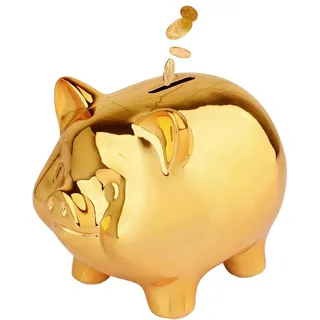 Sparschwein Glücksschwein, Münze Sparbüchse, Luxus Kleinschwein Spardose, Keramisch, Pig Money Coin Bank für Mädchen Jungen Kinder Adult, für Hochzeit, Weihnachten, Halloween, Geburtstagsgeschenke