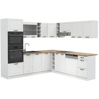 Vicco Winkelküche L-Form 237 x 60 cm Weiß