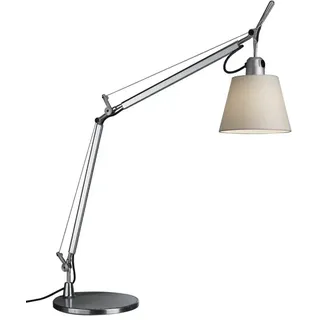 Tischleuchte Tolomeo Basculante Tavolo Artemide grau, Designer de Lucchi & Fassina, 116 cm