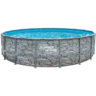 Summer Waves Elite Frame Pool Set rund 549 x 132 cm inkl. Filterpumpe