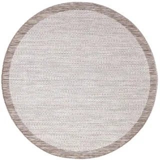 Carpet City Teppich »Outdoor 470«, rund, 5 mm Höhe, UV-beständig, Flachgewebe, auch in quadratischer Form erhältlich Carpet City beige Ø 160 cm   1 St.