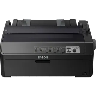 Epson LQ-590IIN, 550 Zeichen pro Sekunde, 10 Zeichen pro Zoll, 6 Kopien, Code 128 (A/B/C), Code 39, EAN13, EAN8, Interleaved 2/5, POSTNET, UPC-A, UPC-E, PC437, PC708, PC720, PC850, PC858, PC864, PCAR864, ISO 8859-15, Roman 8, Italic, Briefumschläge, Etiketten, Rolle - Schwarz