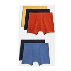 Mens M&S Collection 5er-Pack Cool & FreshTM-Shorts aus reiner Baumwolle - Multi, Multi, M