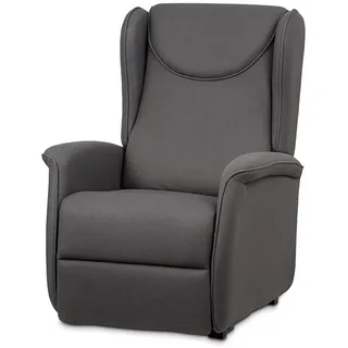 Fernsehsessel Autronic Fernsehsessel "Kissen" + elektrische Positionierung, 2 Motoren 230 V 29 V, Bezug Stoff grau (TV-1192 GRAY2) - Grau